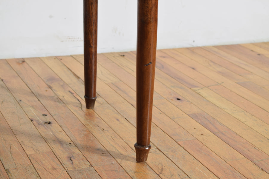 Walnut 1-Drawer Tambour-Front Nightstand