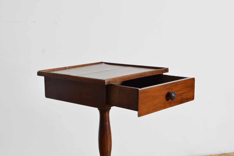 Walnut 1-Drawer Side Table