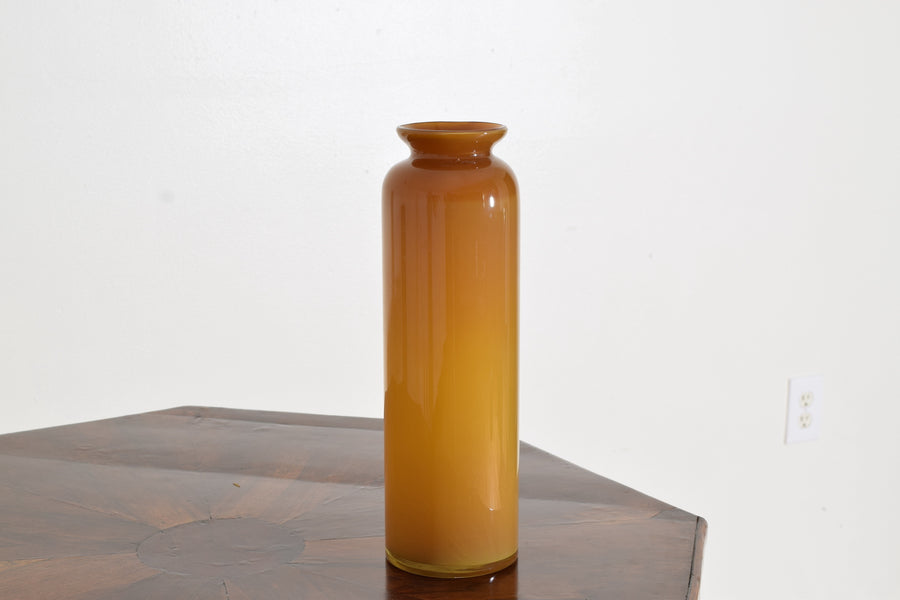Tall Camel Glass Vase