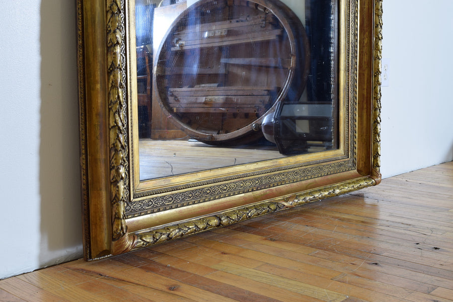 Large Carved and Gilt Gesso Mirror