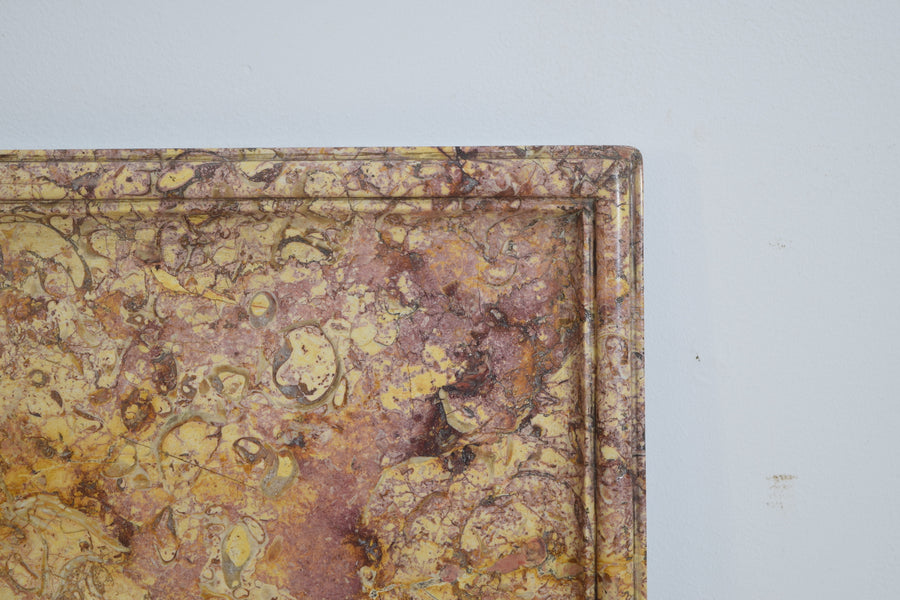 Walnut and Marble-Top Table