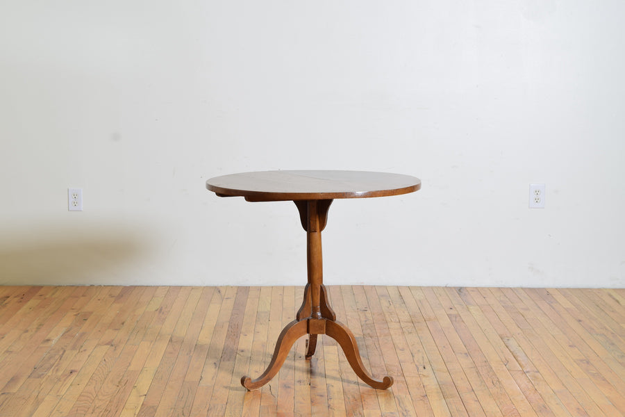 Solid Walnut Tilt-Top Pedestal Table