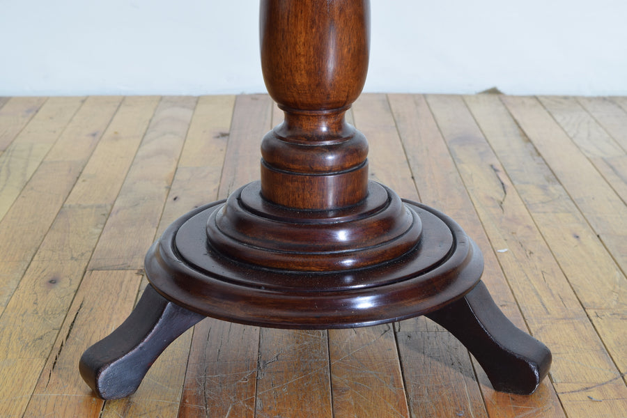 Turned and Shaped Walnut Circular Table