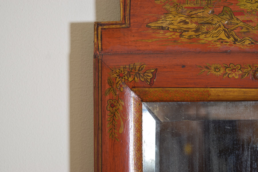 Slender Chinoiserie Mirror