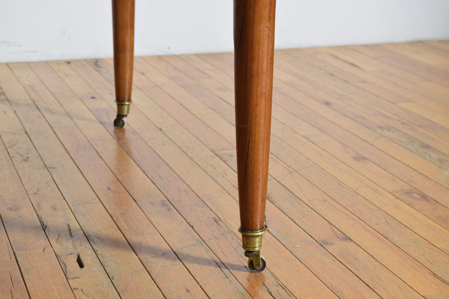 Light Walnut Round Dining Table