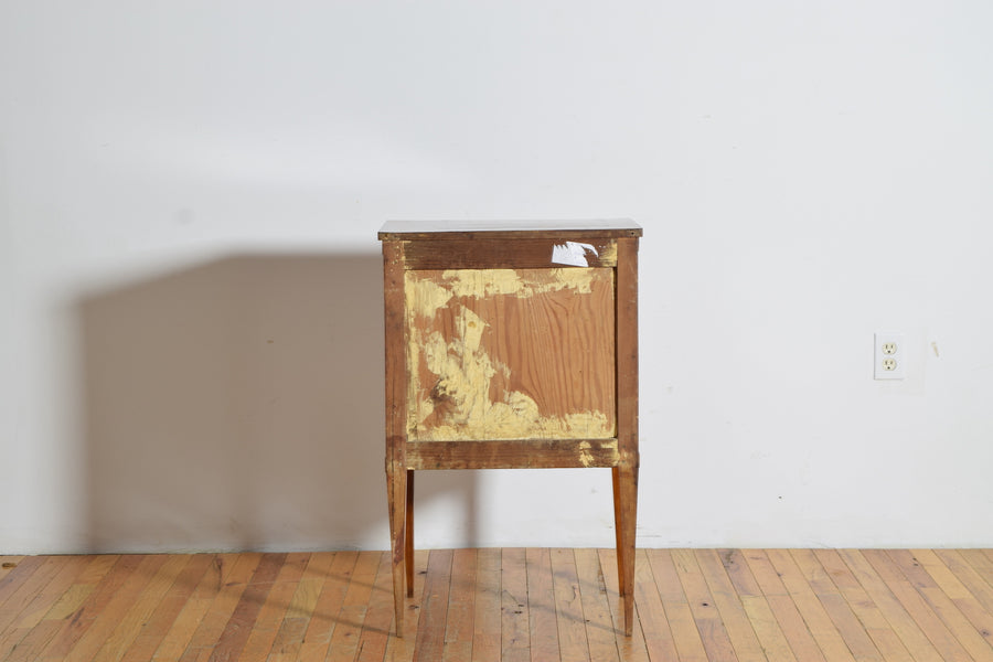 Light Walnut 2-Drawer Bedside Commode