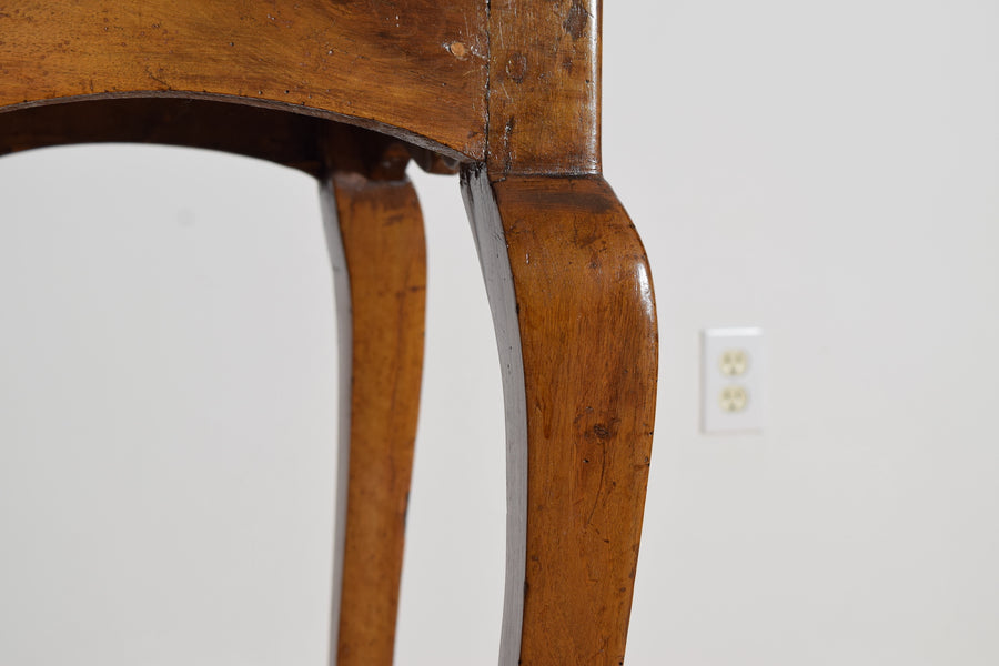 Shaped Walnut Console or Center Table