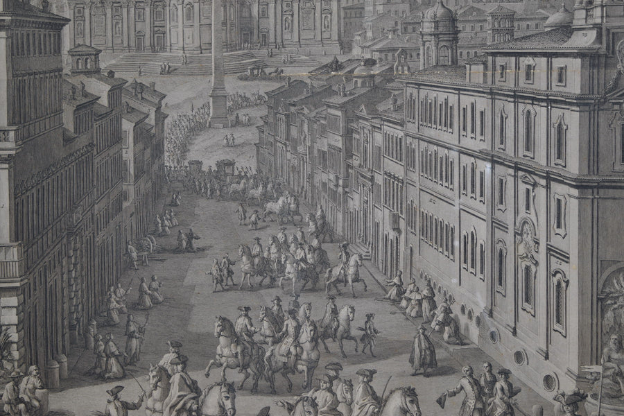 Framed Architectural Engravings, Views of Rome