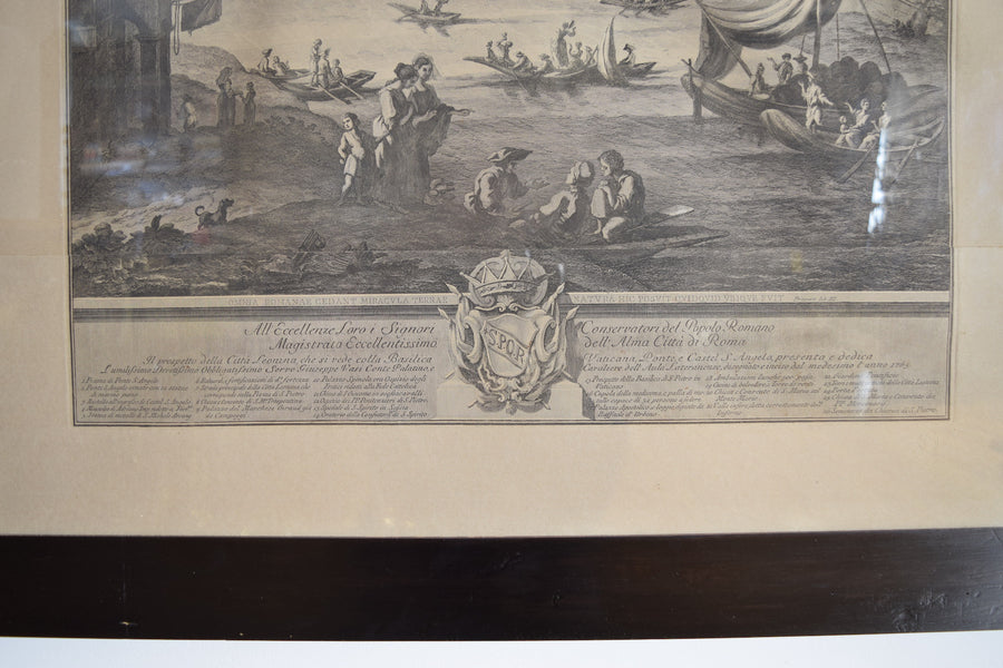 Framed Architectural Engravings, Views of Rome