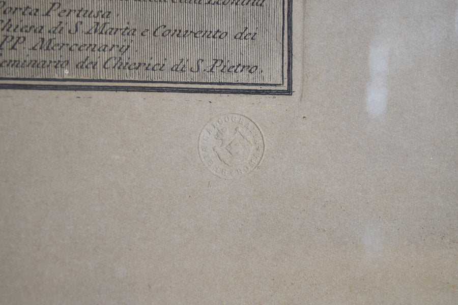Framed Architectural Engravings, Views of Rome