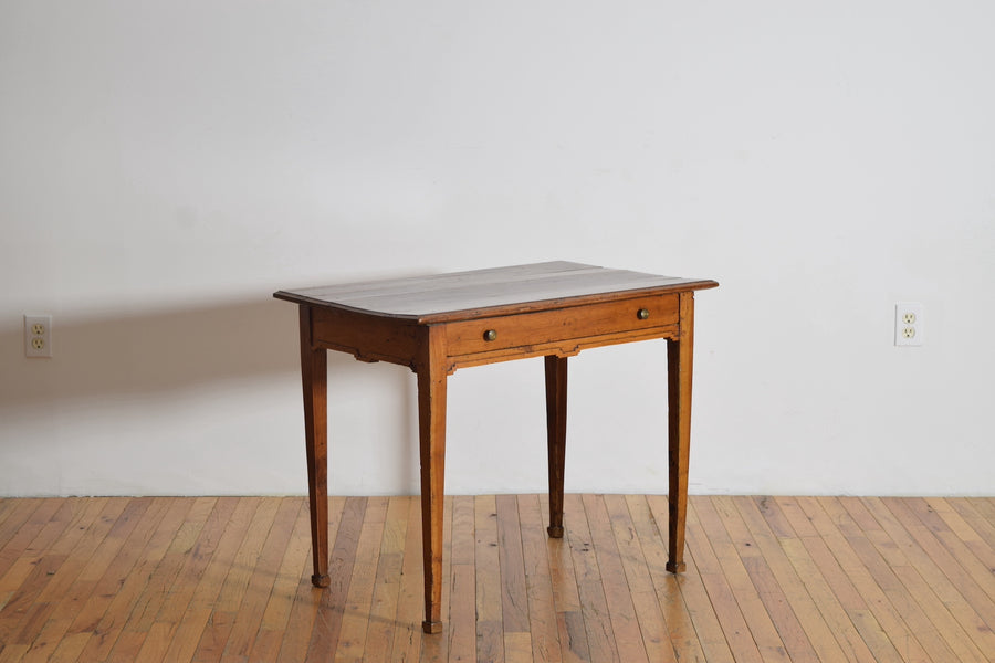 Walnut 1-Drawer Table