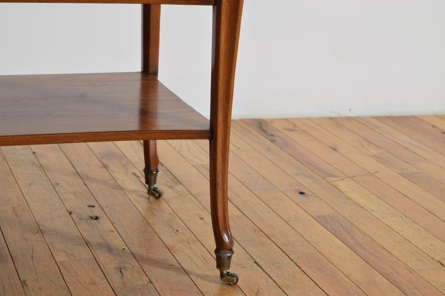 Walnut, Marble, and Zinc Rafraichissoir