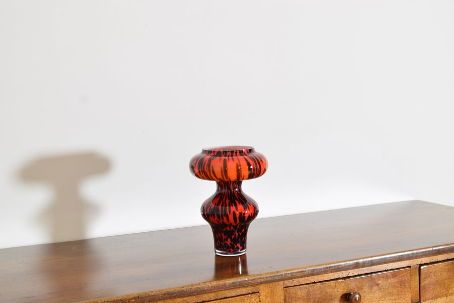 Sculptural Hand-Blown Art Glass Vase