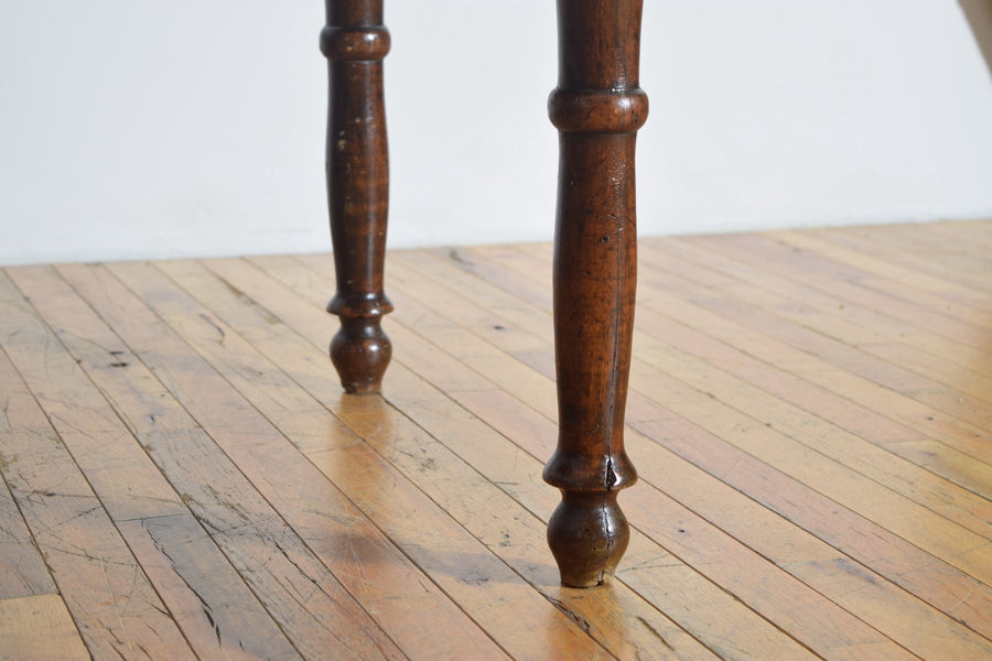 Walnut Oval 1-Drawer Center or Dining Table