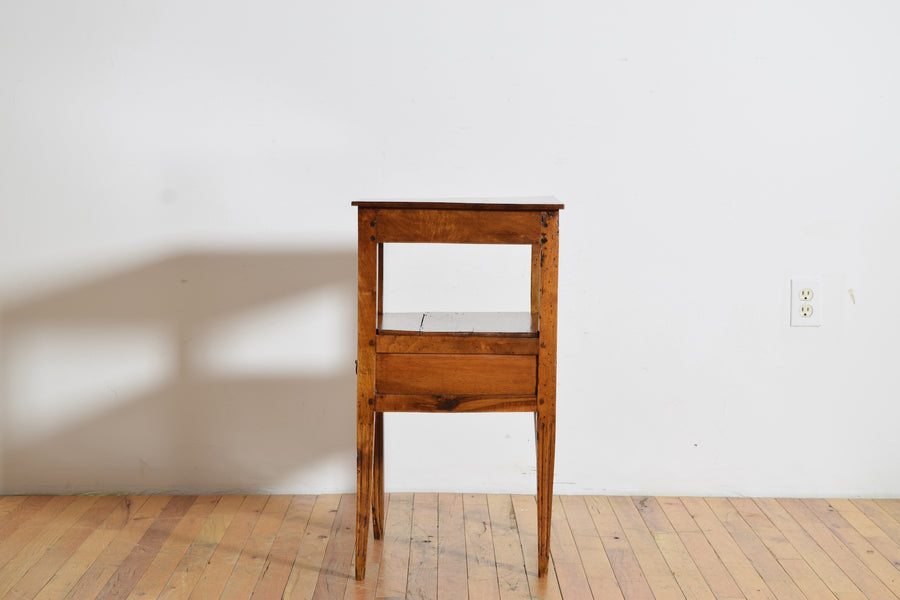 Walnut 1-Drawer Table