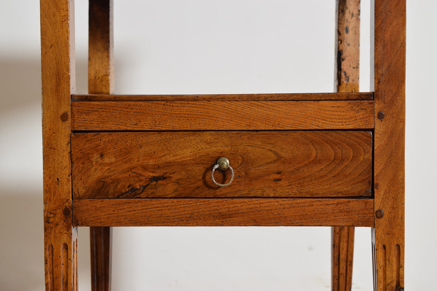 Walnut 1-Drawer Table