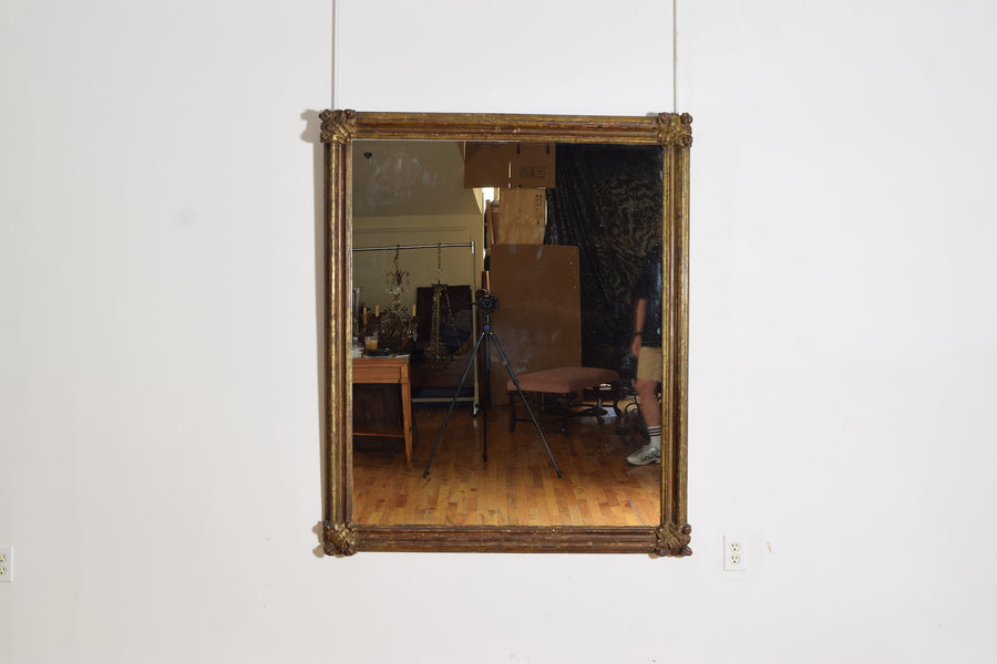 Large Carved Giltwood Mirror