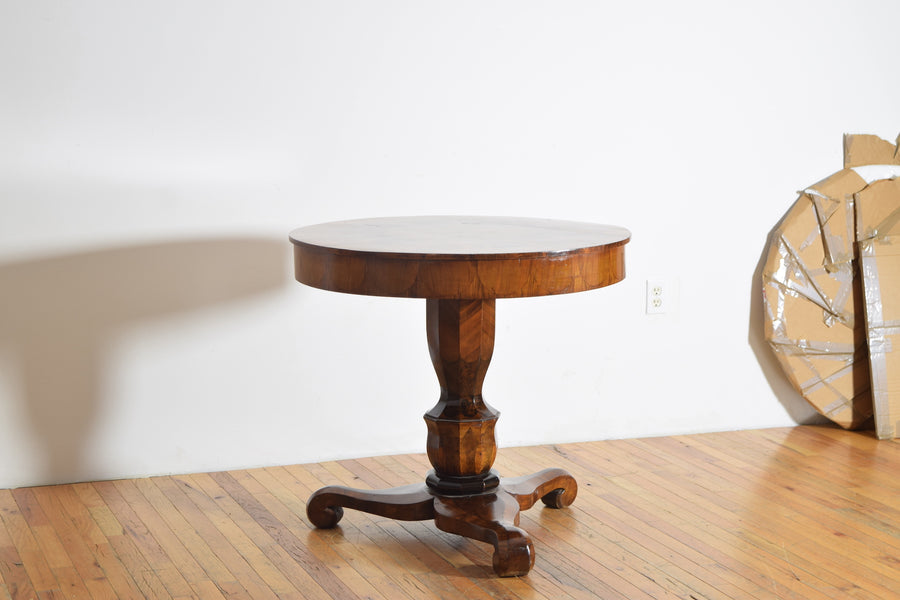 Walnut and Inlaid Center Table