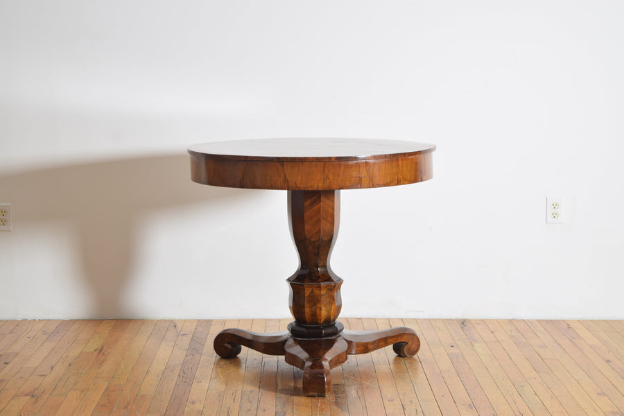 Walnut and Inlaid Center Table
