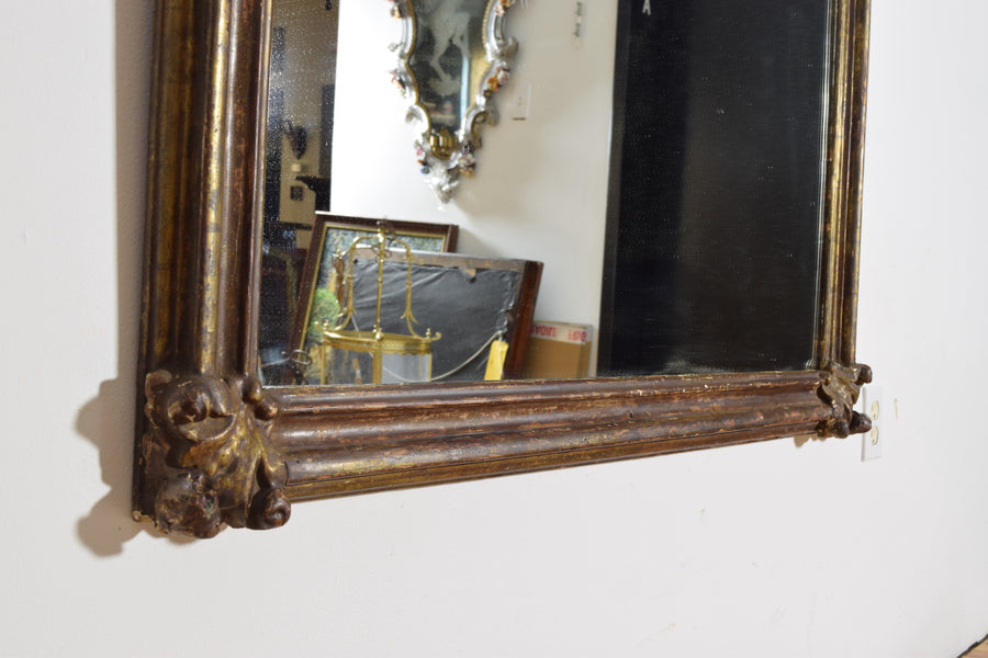 Large Carved Giltwood Mirror