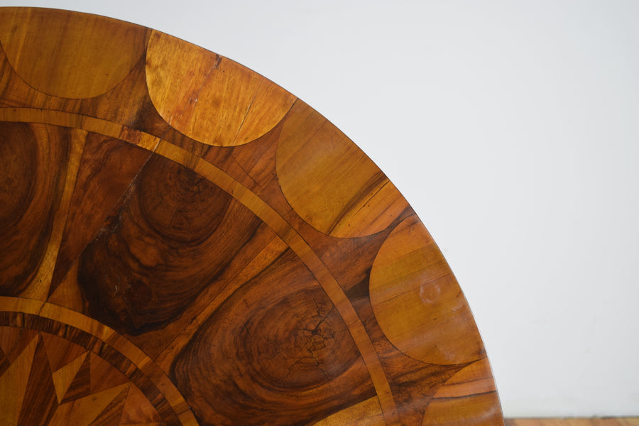 Walnut and Inlaid Center Table