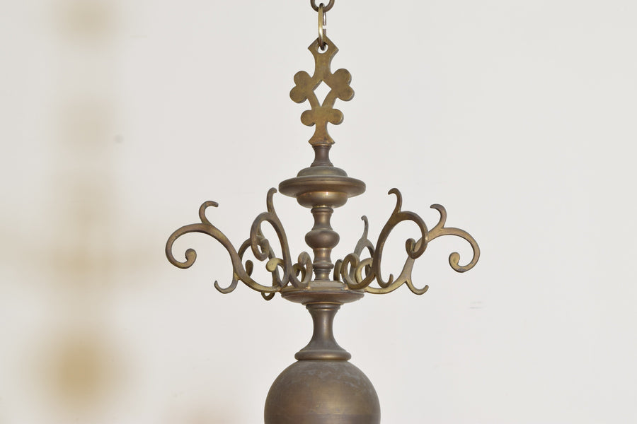 Cast Brass 6-Light Chandelier