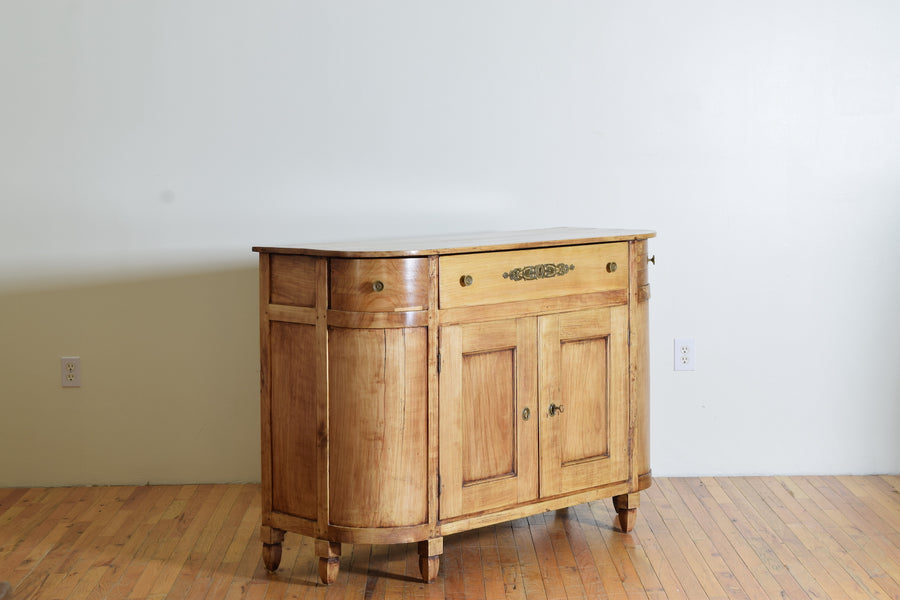 Bleached Mahogany and Brass Mounted Credenza