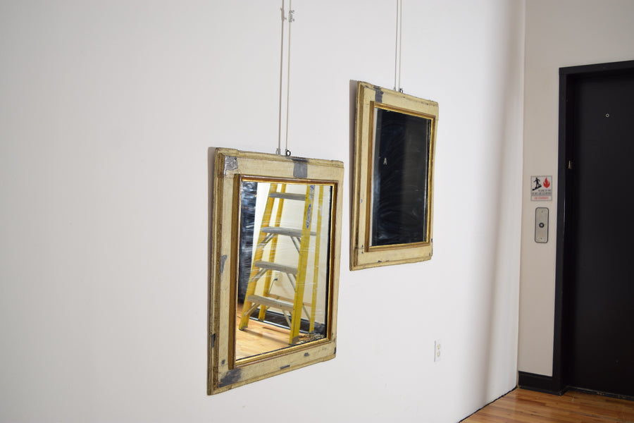 Pair of Painted Deconstructed Mirrors