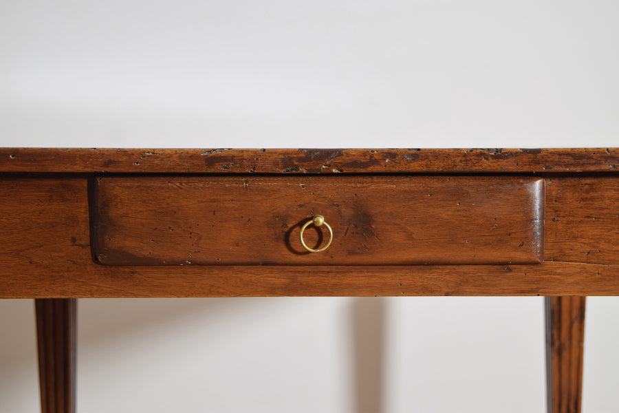 Walnut 1-Drawer Table