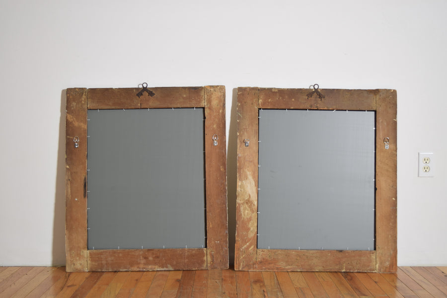Pair of Painted Deconstructed Mirrors