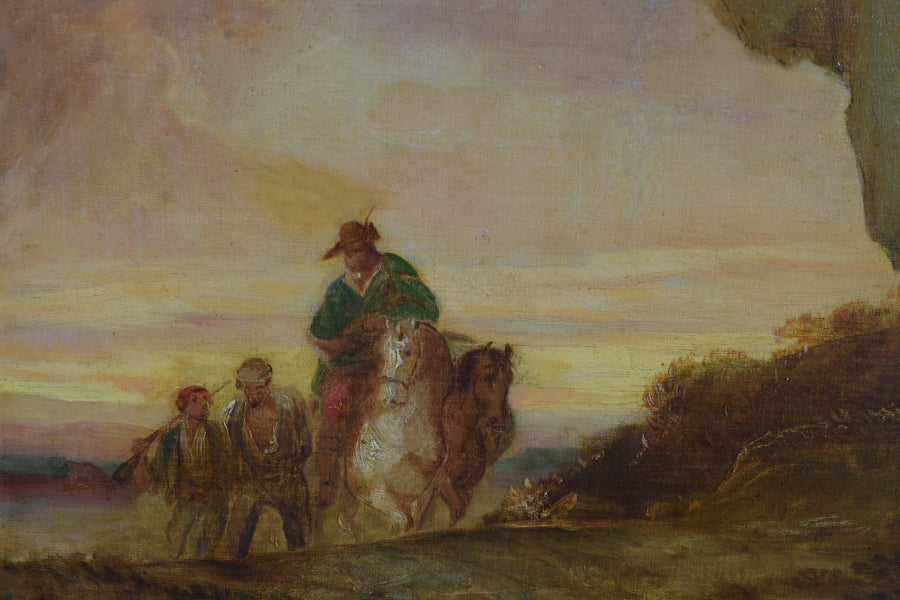 Oil on Canvas, The Capture, Attributed to T. Stothart