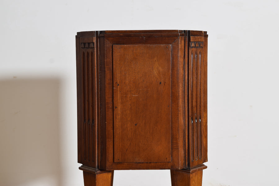 Pair of Walnut Octagonal Planters