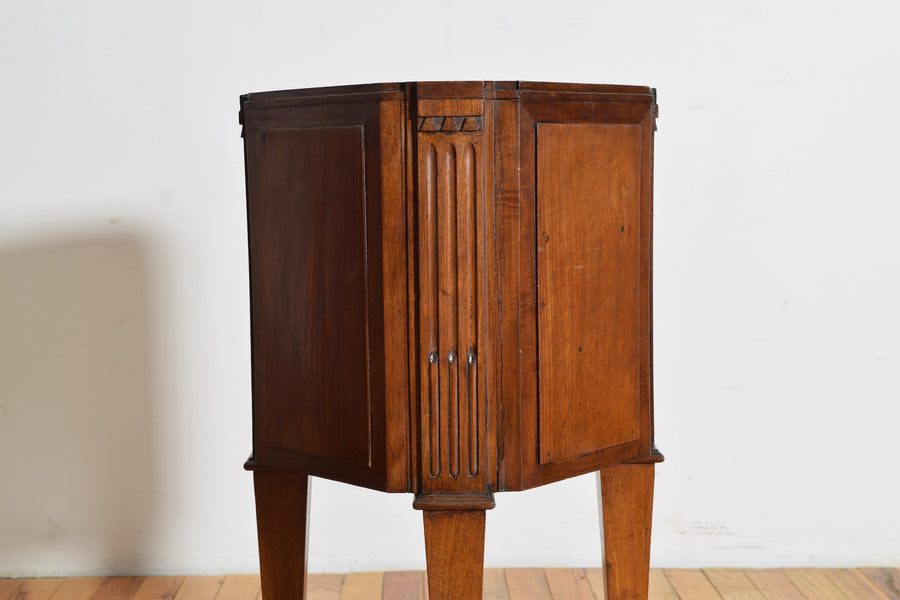 Pair of Walnut Octagonal Planters