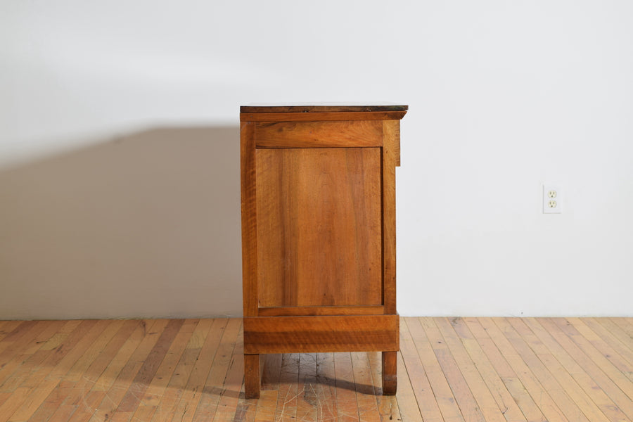 Light Walnut 3-Drawer Brass Mounted Commode