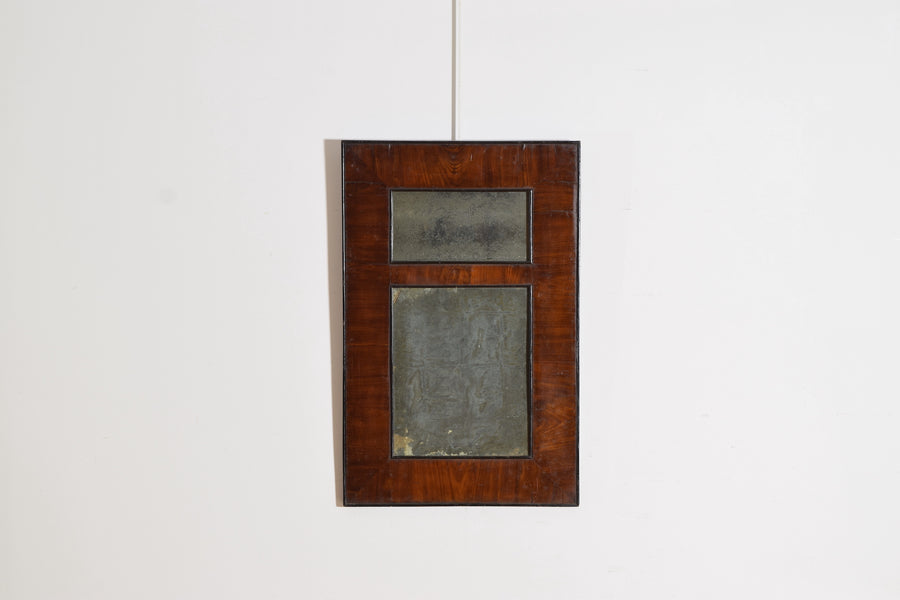 Walnut Veneered and Ebonized Mirror