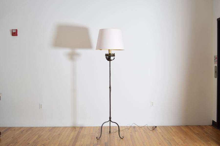 Wrought Iron Torchere Floor Lamp
