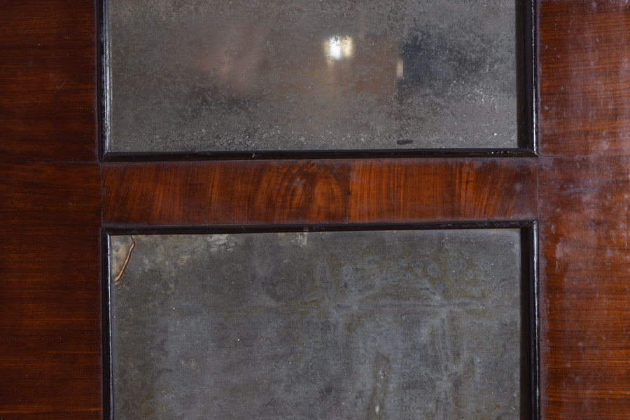 Walnut Veneered and Ebonized Mirror