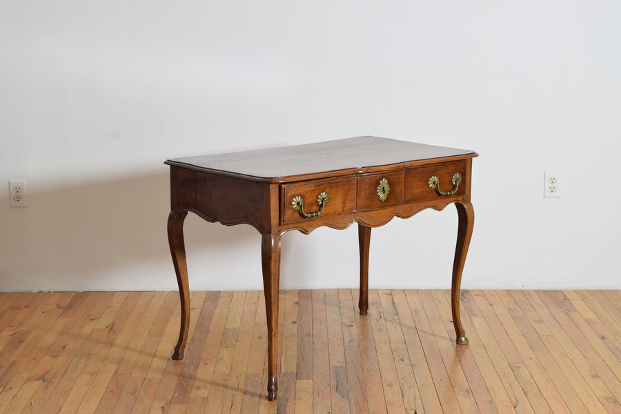 Walnut 1- Drawer Writing Table
