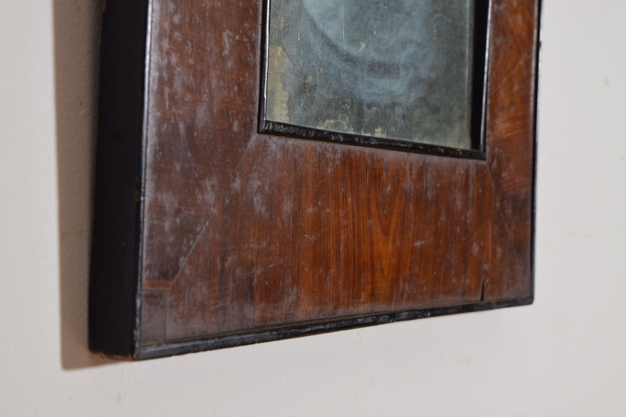 Walnut Veneered and Ebonized Mirror