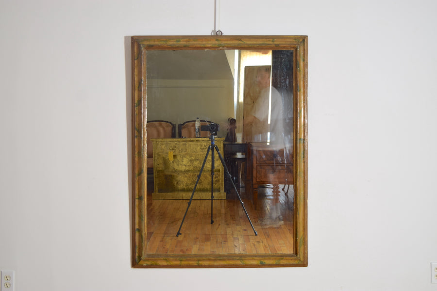 Faux Marble Painted Mirror