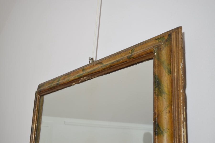 Faux Marble Painted Mirror