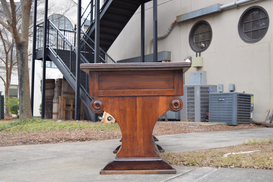 Solid Walnut 4-Drawer Drapers Table