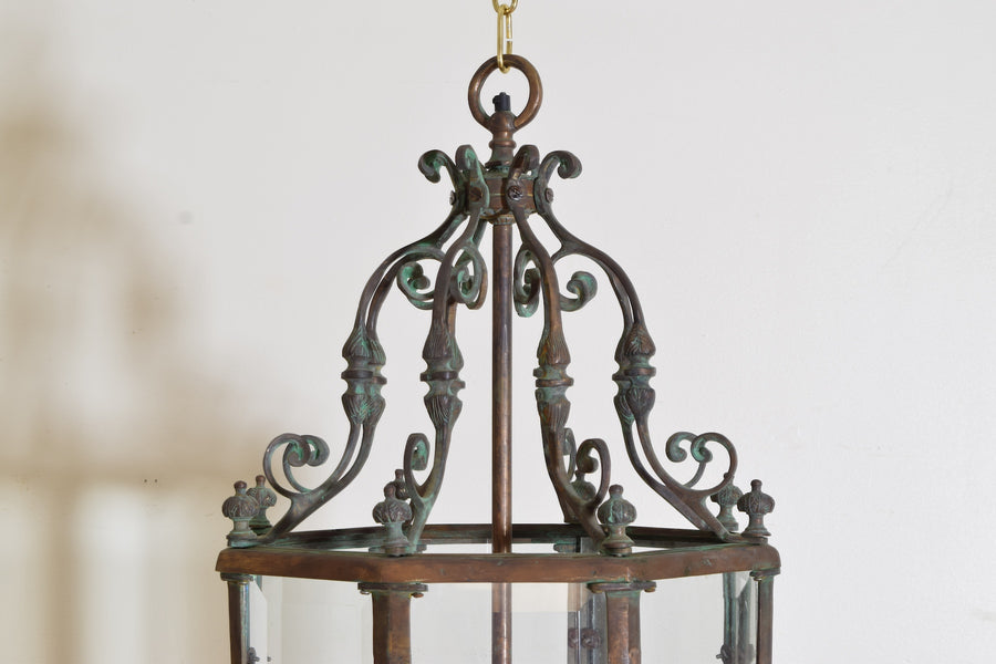 Brass and Copper Octagonal Lantern