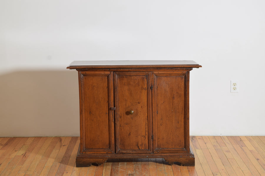 Walnut 1-Door Credenza