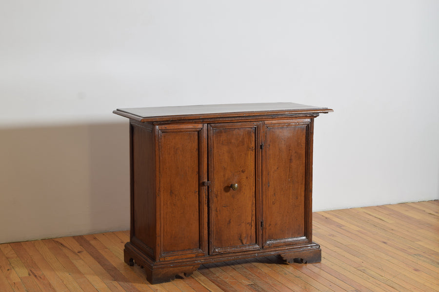 Walnut 1-Door Credenza