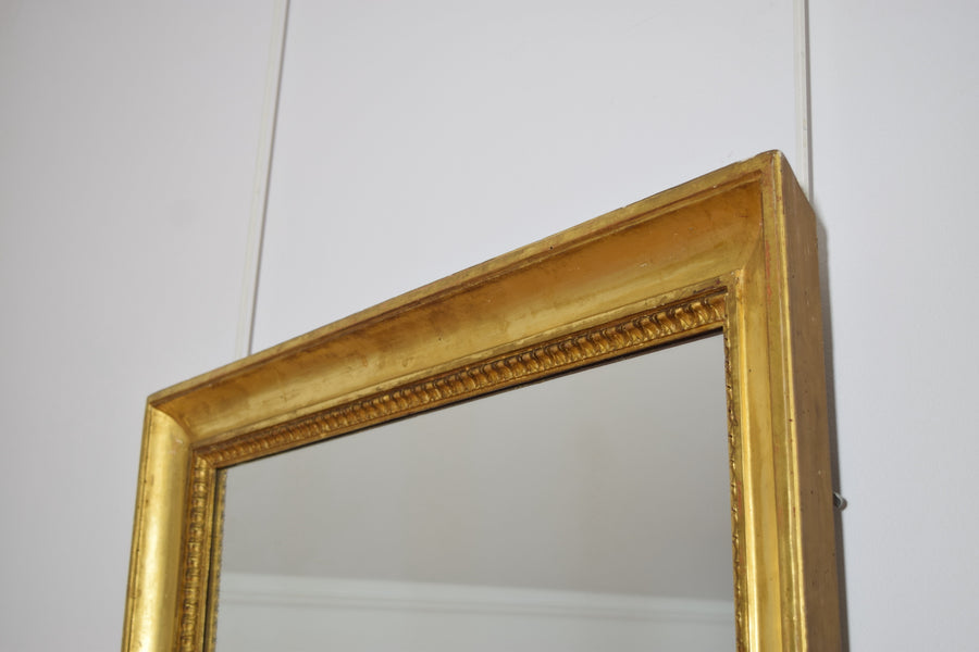 Carved Giltwood and Gilt Gesso Mirror