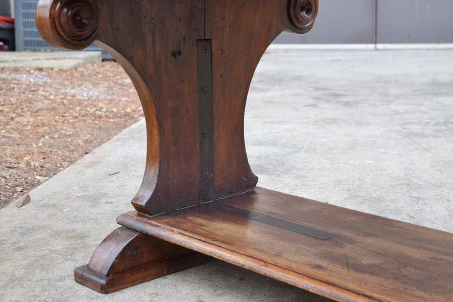 Solid Walnut 4-Drawer Drapers Table