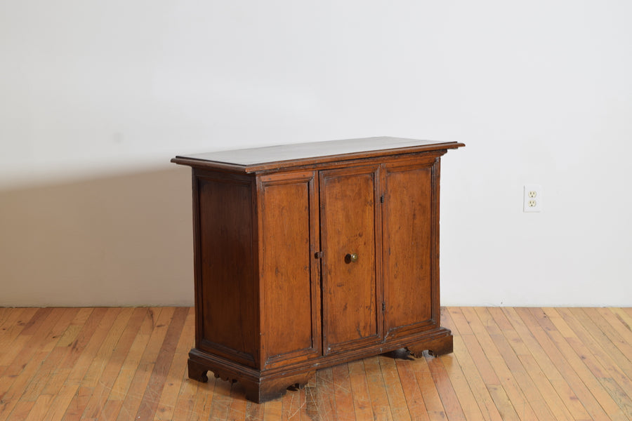 Walnut 1-Door Credenza