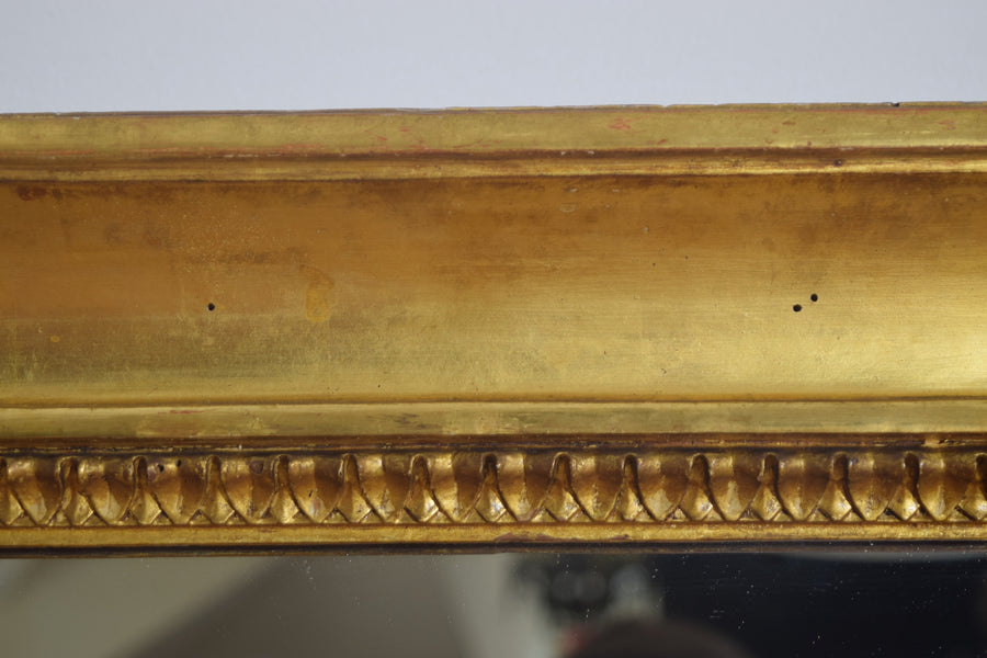 Carved Giltwood and Gilt Gesso Mirror