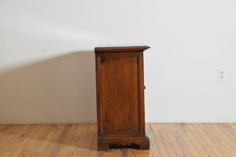 Walnut 1-Door Credenza